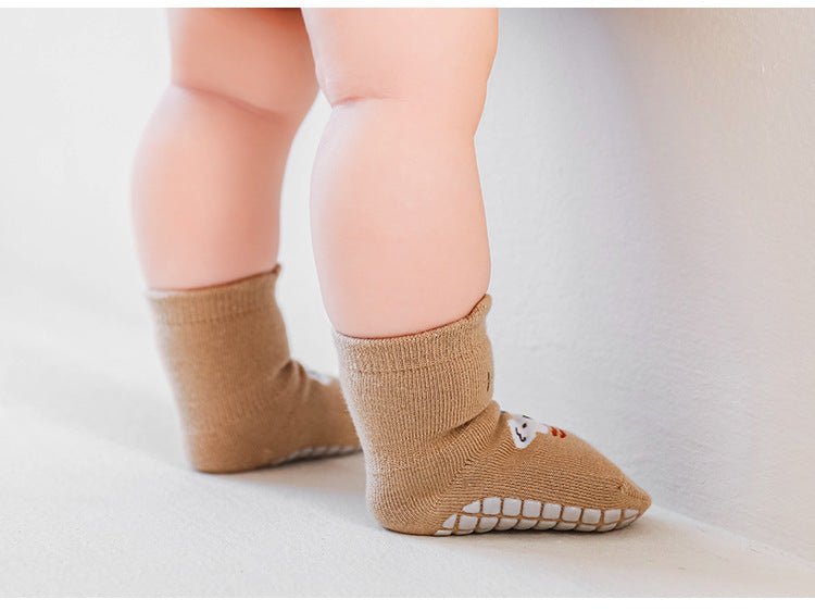 Winter Boneless Warm Baby Socks With Non-Slip Palm Pad