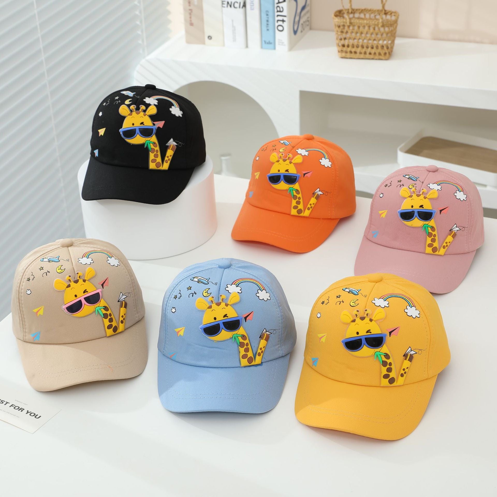 Cute & Versatile Sunshade Cap with Cute Zeraf Cartoon for Boys and Girls