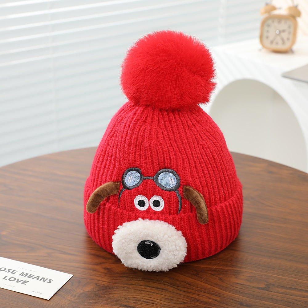 Winter Super Cute Boys and Girls Knitted and Fleece Warm Cap