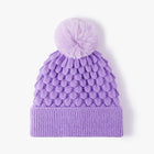 Double Layered Women's Knitted Warm Thick Beanie Hat