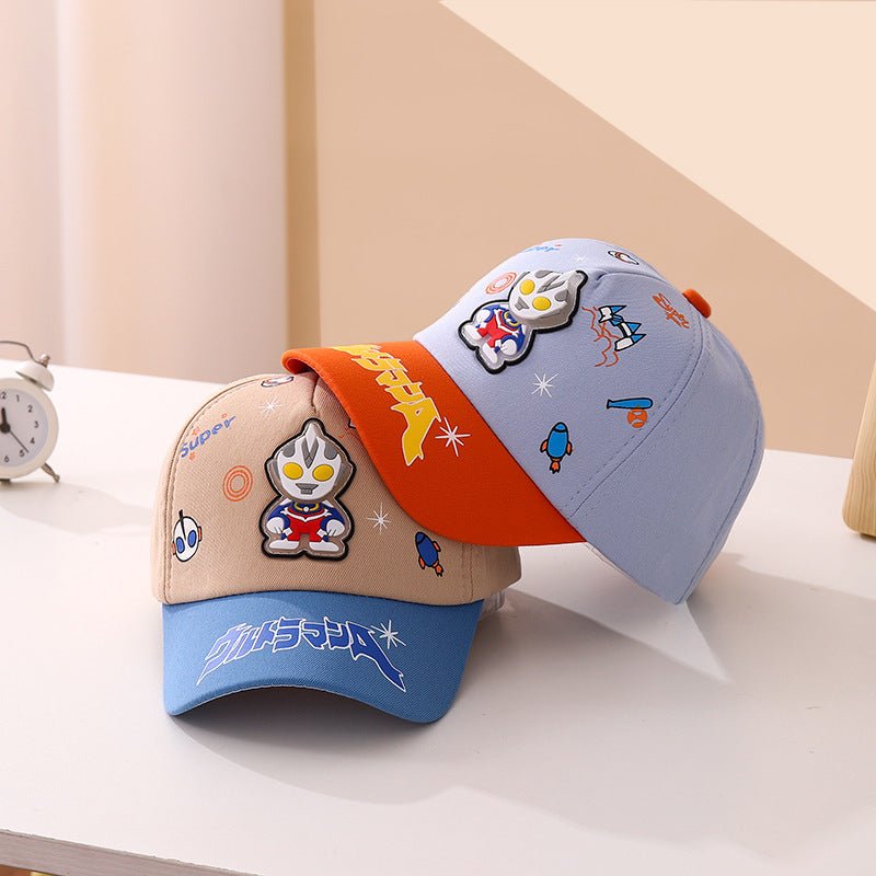 Korean Version Bright & Bold Ultraman Baseball Caps for Kids