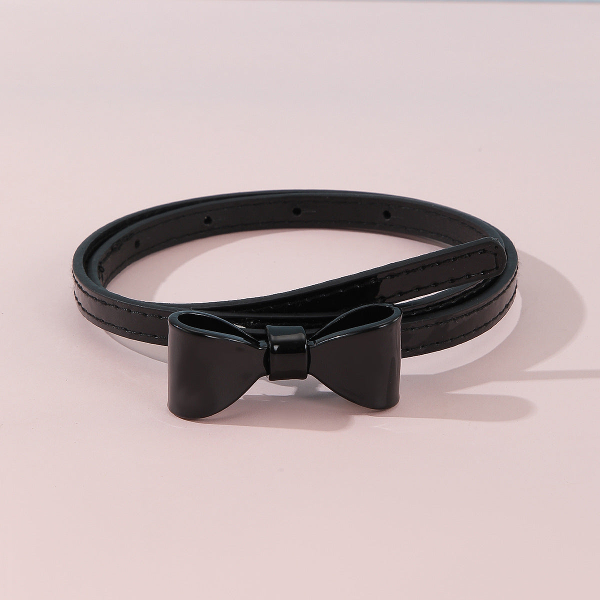 Korean Style Charming Bow Thin Belt for Women