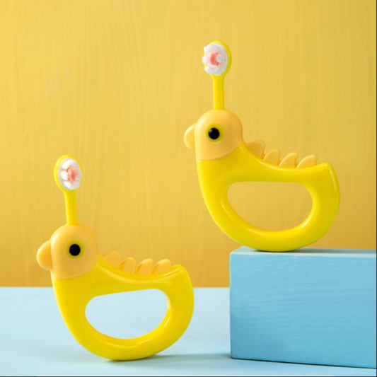 Yellow Chicken Shaped Soft Bristle Baby Toothbrush