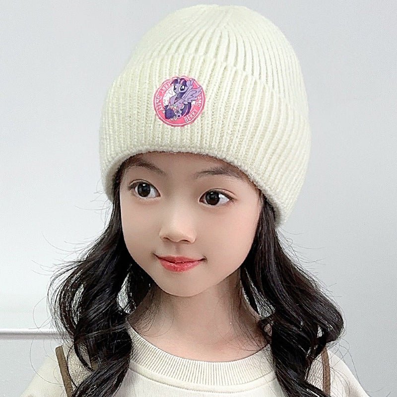 Girl's Cute Unicorn Carton knitted Beanie Cap for Winter