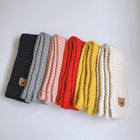 Kid's Knitted, fleece Winter Cap and Muffler Set