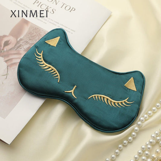 Luxury Silk Sleeping Eye Mask With Silk Elastic Strap