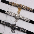 Rhinestone Inlaid Elegant Skirt Decorative Fashionable Waist Belt for Female