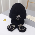 2 in 1 Knitted Winter Baby Cap and Muffler Set