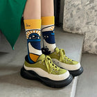 Trendy Long Tube Embroidery Couple Socks