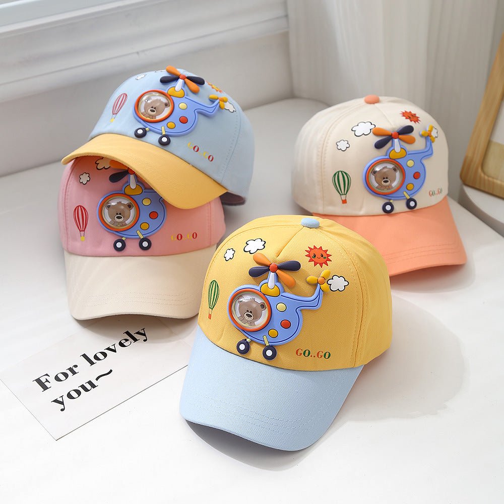 Cute Helicopter Designed Cap for Adorable Kids