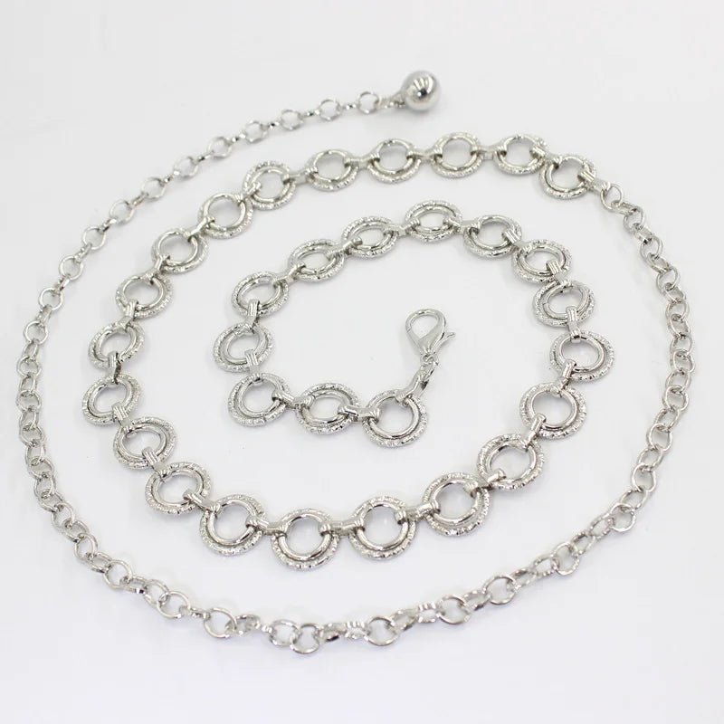 High Quality Ring Metal Waist Chain Korean Version Women's Belt