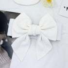 Three Dimensional Large Bows Cotton Wide Ladies Belt