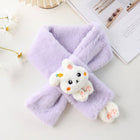 Comfortable Children's Winter Muffler with Cute Radish Rabbit Cartoon