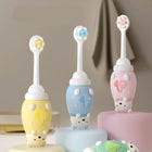 Children's Cute Cartoon Anti Slip Soft Bristles Circular Head Toothbrush