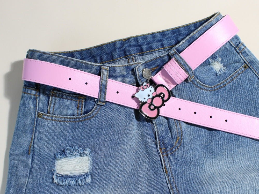 Korean Style Hello Kitty Buckle Wrist Belt for Female