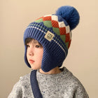 Children's Thick  Knitted Woolen Ear Protection Winter Cap