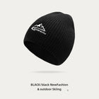 Winter Classic Knitted Men's Outdoor Cotton Thickened Warm Solid Woolen Cap