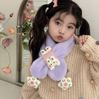 Children's Rabbit Plush Thick and Warm Winter  Muffler