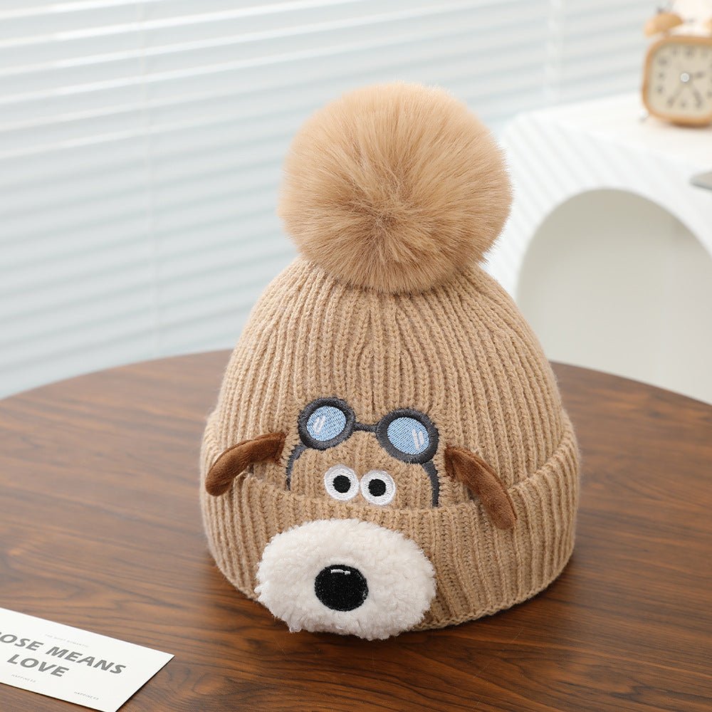 Winter Super Cute Boys and Girls Knitted and Fleece Warm Cap