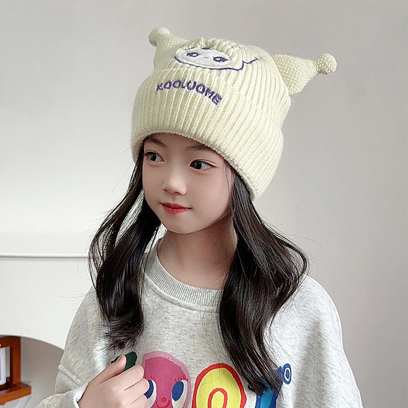 Girl's High Quality Cute Carton Knitted Winter Cap