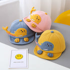 Soft Brimmed Baseball Caps for Cute Babies with Cute Otter