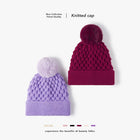 Double Layered Women's Knitted Warm Thick Beanie Hat