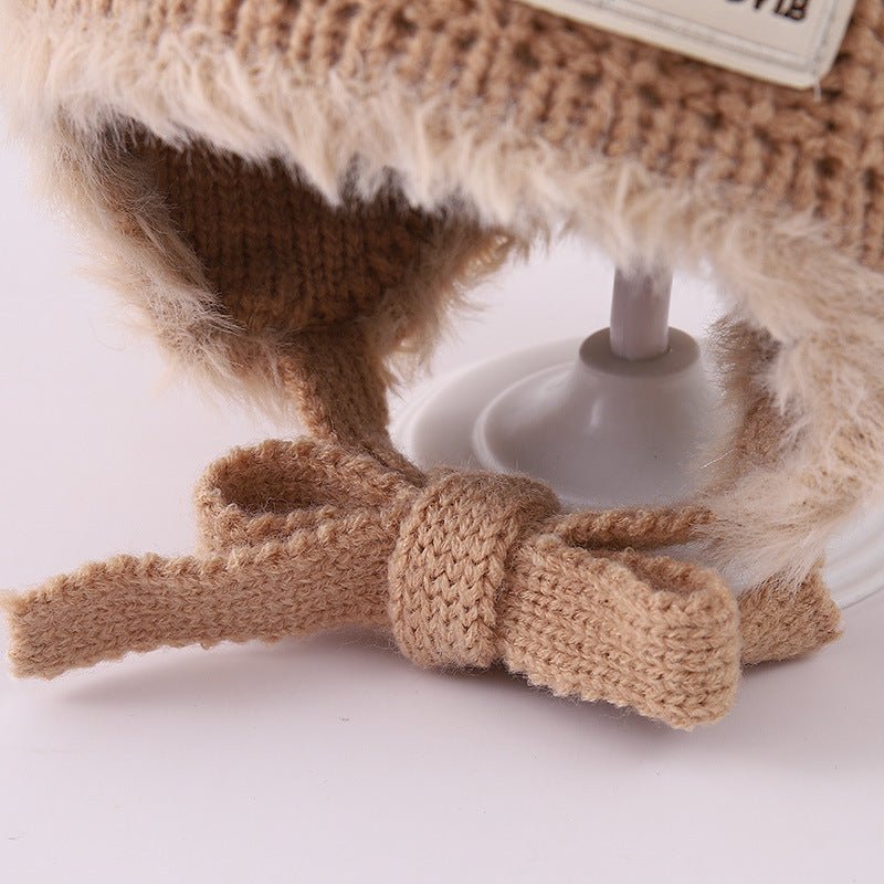 Children's Winter Ear Protection Knitted Beanie Cap