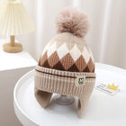 Children's Thick  Knitted Woolen Ear Protection Winter Cap