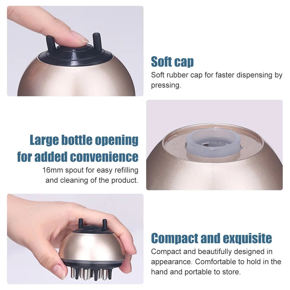 Liquids Oil Dispensing Scalp Massaging Hair Oil Applicator