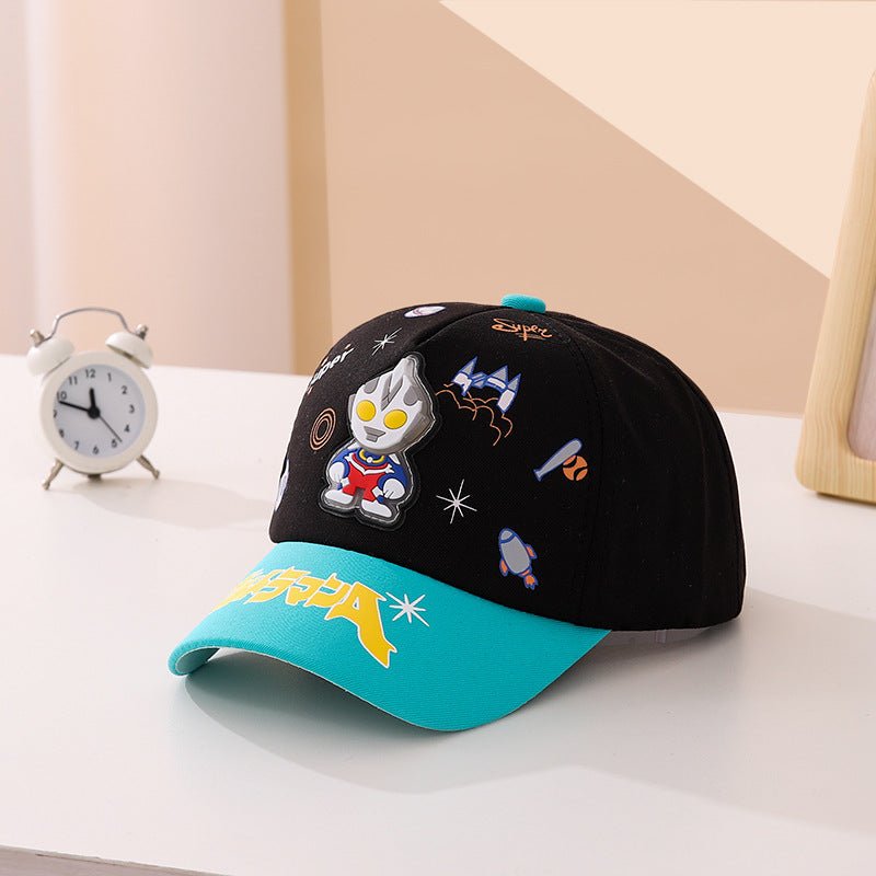 Korean Version Bright & Bold Ultraman Baseball Caps for Kids