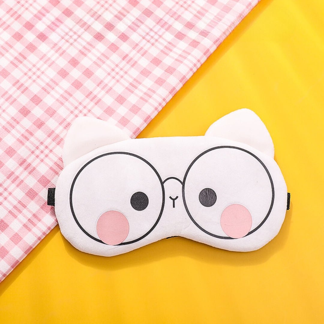 Travel Sleep Eye Mask Eyeshade Cotton Cat Blindfolds