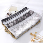 Ethnic-style Satin Silk Scarf for Women