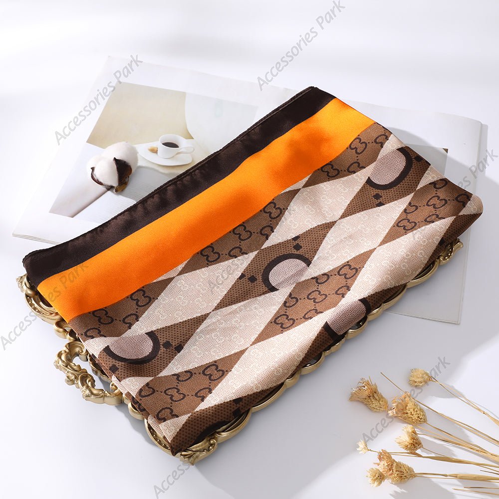 Fashionable Dual-purpose Long Satin Silk scarf