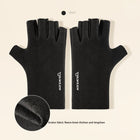 High Quality Inner Velvet Fleece Warm Half Finger Hand Gloves