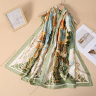 European Style Royal Design Satin Silk Scarf