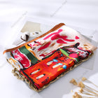 Multicolor Retro Style Women's Satin Silk Scarf