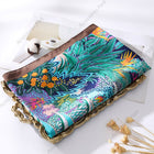 New Korean Version Retro Printed Satin Silk Scarf for Women