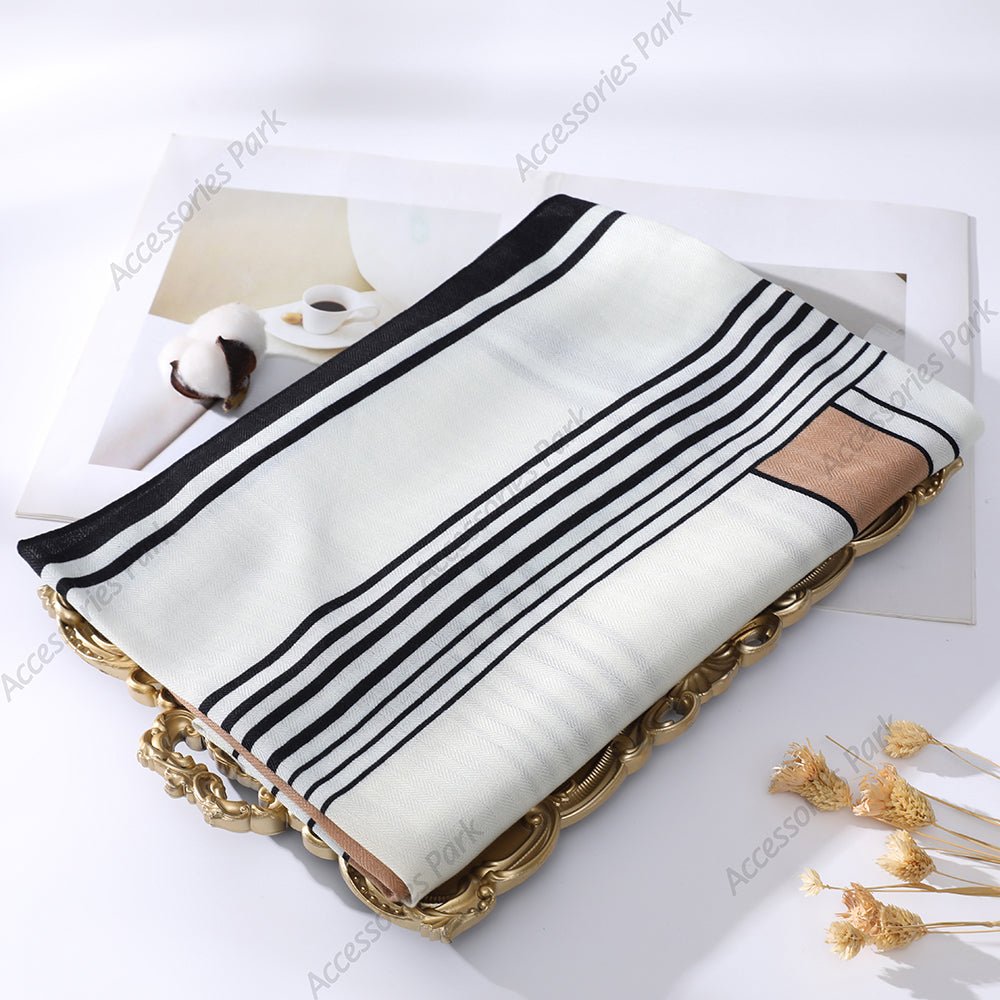 Comfortable & Luxury Striped Korean Version Viscose Scarf