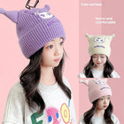 Girl's High Quality Cute Carton Knitted Winter Cap