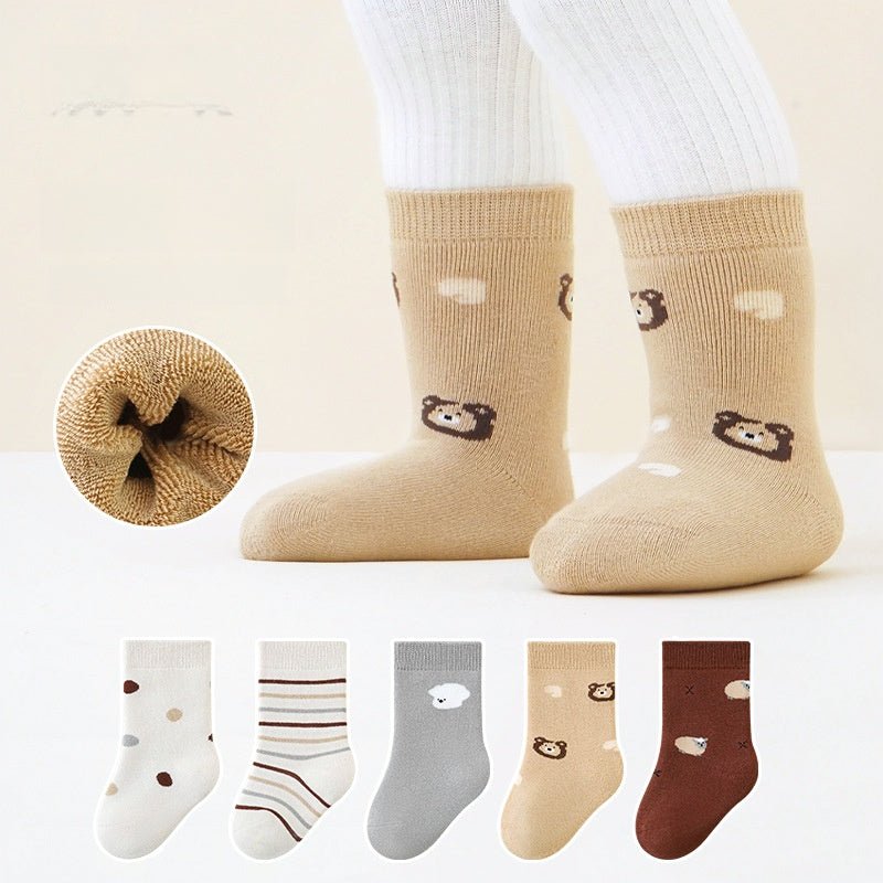 High Quality Thick Warm Terry Boneless 1-5 Years Old Children's Socks