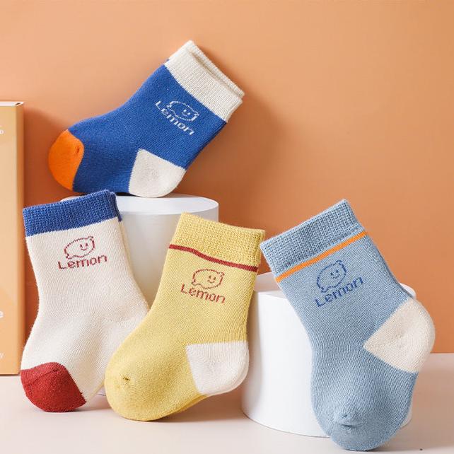 Cute Design Korean Version Thick Terry Soft and Warm Baby Socks