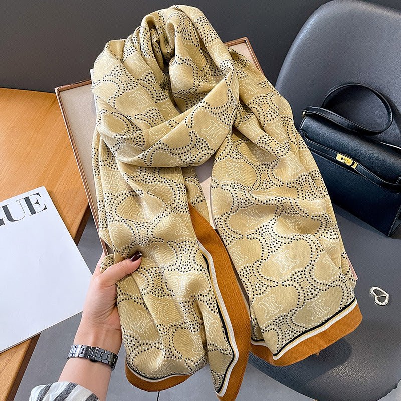 High Quality Apricot Color Luxury Viscose Scarves