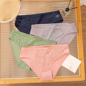 4 Pieces Set Japanese Style Women's Breathable and Comfortable Panties